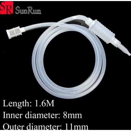 8mm 1.6M Home Brew Syphon Tube Siphon Pipe Hose Wine Beer Making Tool Brewing Food Grade Plastic Siphon Pump water Drain tank