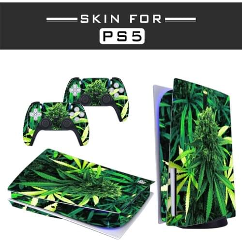 Lead Style PS5 Disc Edition Skin Sticker for Playstation 5 Console & 2 Controllers Decal Vinyl Protective Skins Style 1
