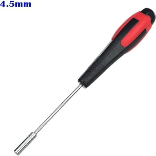 4.5mm Socket Wrench CR-V Steel Screw Driver Repair Tool Spanner Lengthened Socket Screwdriver Nut Driver Hex Wrenches Hand Tool
