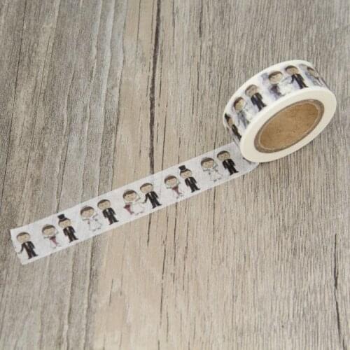 Nice Wedding Engagement Marry Bride Bridegroom Washi Tape for Journal Card Masking Tapes DIY Craft Scrapbooking Stickers