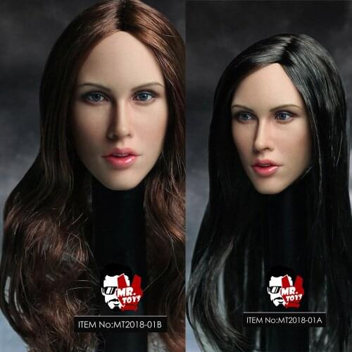 In Stock MR.TOYS MT2018-01 1/6 Megan Fox Head Carving Toys for 12" Action Figure Doll Girls Head Carving