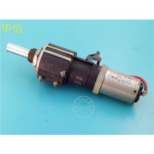 [VK] Used Swiss CONTELEC SSP-22 100K multi-turn potentiometer with 12V motor switch