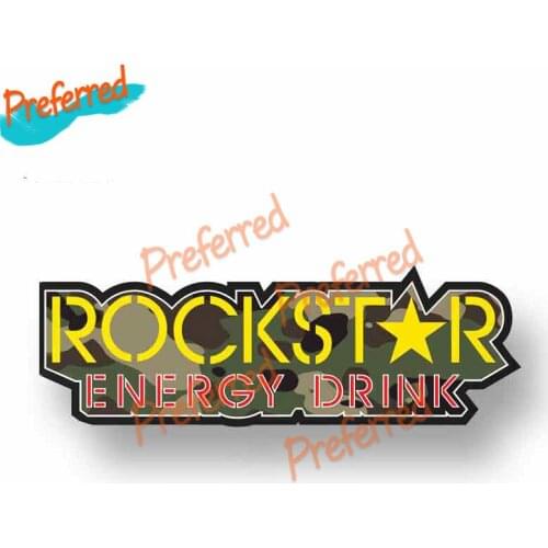 High Quality Rockstar Energy Drink Logo Decal Motocross Racing Laptop Helmet Trunk Wall Vinyl Car Sticker Die Cutting