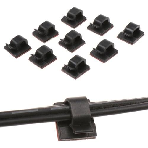 10/30/50pcs Self-adhesive Wire Bundle Holder Tie Mount Clips For LED Strip