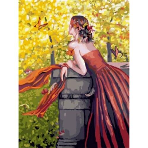 Woman Dance DIY 11CT Embroidery Cross Stitch Kits Craft Needlework Set Cotton Thread Printed Canvas Home Decoration New Sale