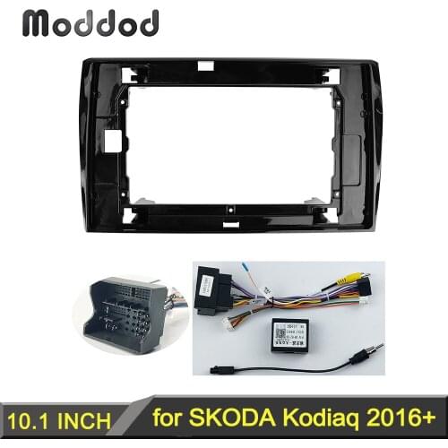 10.1 Inch Car Radio Fascia Fit for SKODA KODIAQ 2017 Stereo Panel Audio Installation Dash Mount Kit Frame GPS Bezel Face Plate