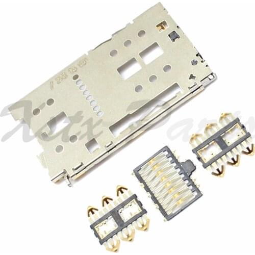 10PCS Original for Meizu M2 Note M464U SIM Card Reader Holder Connector Socket Slot Replacement Flex Cable Repair Parts