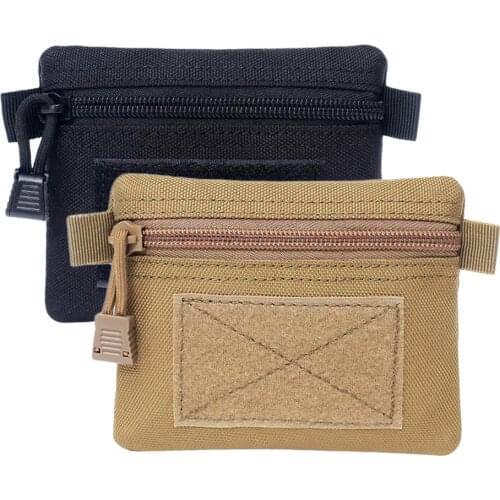 2pcs Nylon Money Wallet Outdoor Change Purse Key Pouch Accessory Bags