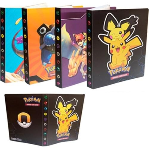 240pcs Japan Anime Figure Pokemon Cards Album Book Game Card Collectors Binder Folder Children Loaded List High Capacity Toys