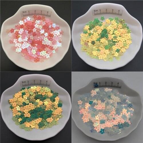 30g 7mm Flat Flower Loose Sequins Paillettes For Sewing ,Shoes,Hat,Kids DIY,Crafts Accessories Wholesale