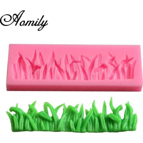 Aomily 3D Grass Silicone Cake Molds Chocolate Mousse Jelly Candy Bakeware Mold DIY Pastry Baking Tool Moldes Para Reposteria
