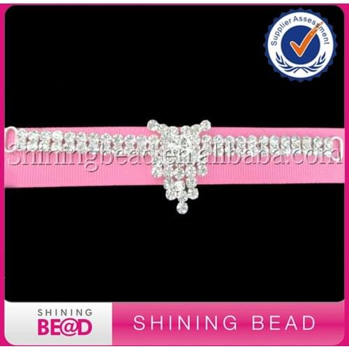 50pcs/lot 135mm Top Quality Crystal Silver Bikini Connector Shoe Buckle Rhinestone Chain Embellishment