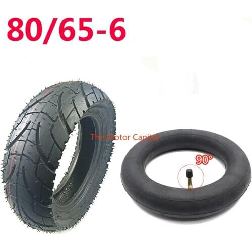 80/65-6 Tire Inner Tube Outer Tyre for Electric Scooter 10 Inch TOUVT 10x3.0/10x2.50 Upgrade Pneumatic Tire Replacement Parts