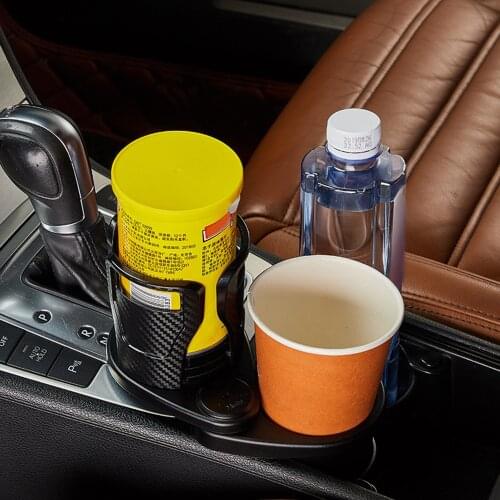 Foldable Car Dual Cup Holder Adjustable Cup Stand Sunglasses Phone Organizer Drinking Bottle Holder Bracket Car Styling