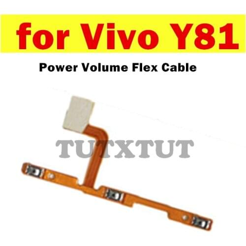 For Vivo Y81 Power Volume Flex Cable ON OFF Side Button Switch Flex Cable Replacement Repair Spare Parts