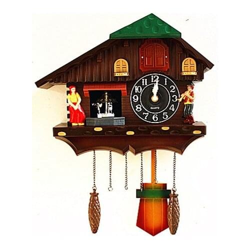 Large Wood bird Cuckoo Clock Bird Living Room Pendulum Clock Wall Bell Garden Modern Bedroom home Decor Gift Bathroom Clock