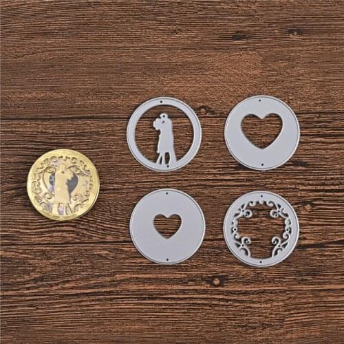 InLoveArts Couple Love Metal Cutting Die Cut Kiss Scrapbooking Craft Paper Knife Mould Blade Punch Stencils Heart Craft Dies DIY