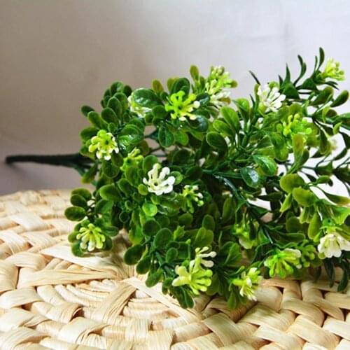 Fake Leaf Foliage Indoor Outdoor Artificial Plant Office Garden Decor Tool Romantic Wedding Home Room Decoration Flower