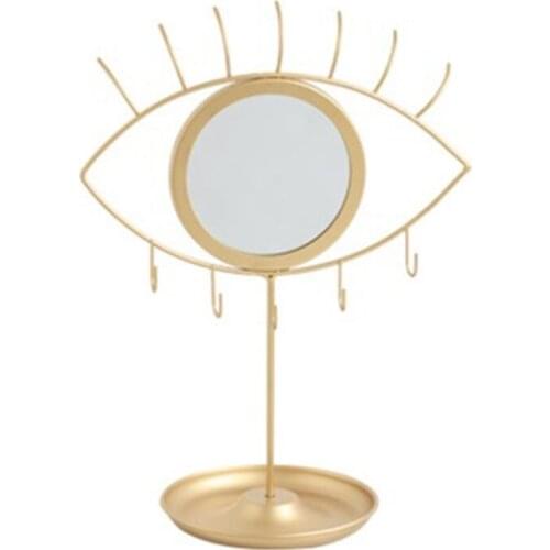 K3ND Jewellery Display Stand with Eye Mirror for Chains/Pendants/Rings/Earrings/Watches Jewellery Tray