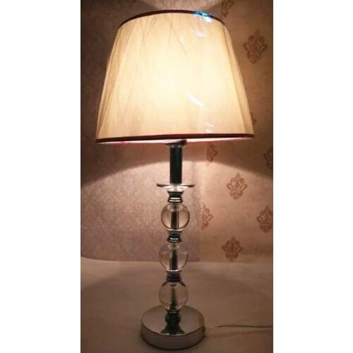 Chinese table lamp modern new hotel home rooms, high-grade study bedroom bedside lamp warm