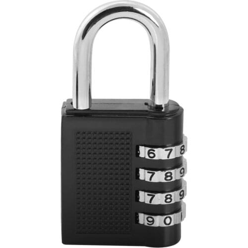 4Digit Combination Password Lock Zinc Alloy Security Lock Suitcase Luggage Coded Lock Cupboard Cabinet Locker Padlock