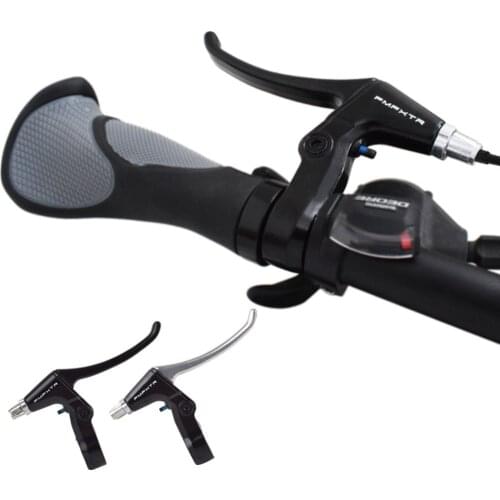 Lightweight Aluminum Bicycle Brake Handle Mountain Bike Cycling Brake Levers 2-finger Bike Bicycle BMX