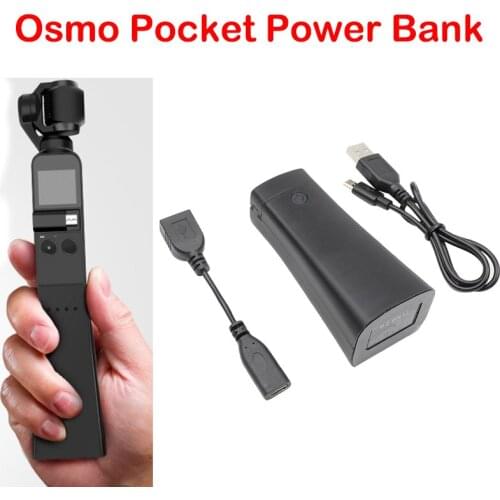 Mobile Power Bank for DJI OSMO PCOKET Battery Charger Dock Osmo Pocket Handheld Gimbal Extension Handle Grip Accessories