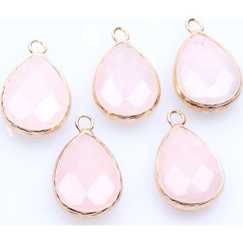Natural stone fashion pendants Womens natural powder crystal drop pendant DIY jewelry necklace bracelet jewelry accessories