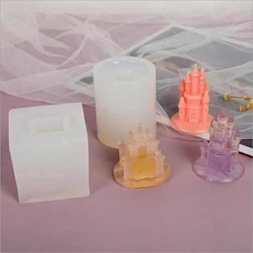 2020 New Transparent Silicone Mould Dried Flower Resin Decorative Craft DIY castle Mold epoxy resin molds for jewelry