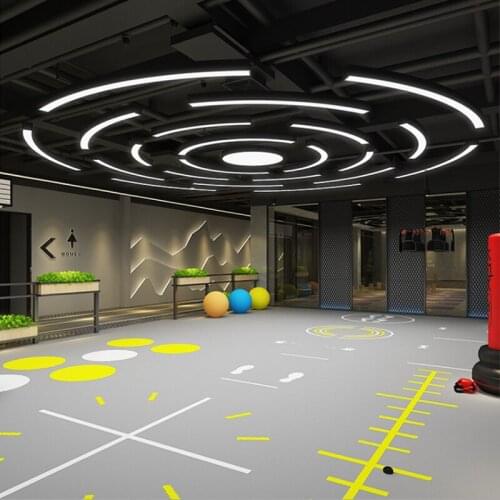 Workplace Pendant Lamps Linear Light Led Strip Light Commercial Office Lighting Pendant Lamp Supermarket Light Indoor Fixtures