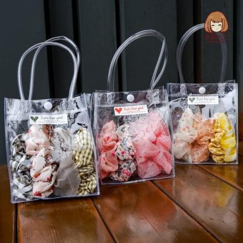 Korean Style Popular Large Intestine Hair Band Idyllic Minimalist Portable Bag Hair Band Hot Hair Accessories Stall Supply