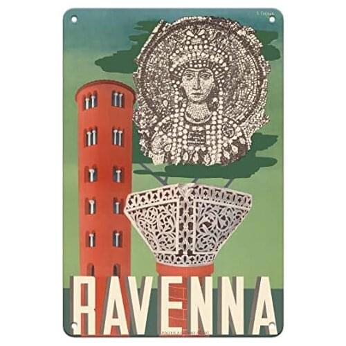 Ravenna, Italy by Gastone Celada c.1947- Metal Sign