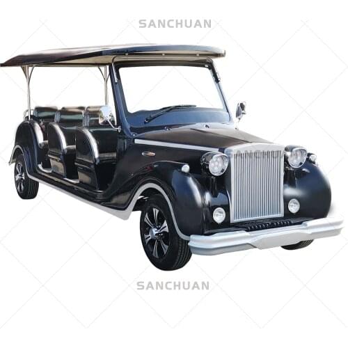 SANCHUAN-Electric Sightseeing Cars 8 Seats Classic Vintage Vehicle Golf Cart With Ce Battery