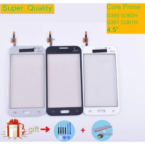 For Samsung Galaxy Core Prime G360 G360H G3608 G361 G361F G361H Touch Screen Panel Sensor Digitizer Front Glass Lens Touchscreen