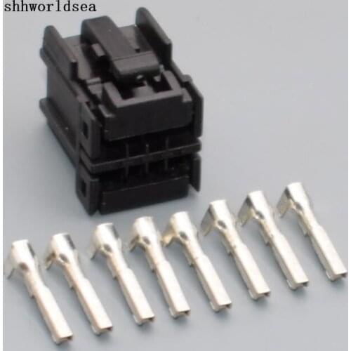 Shhworldsea 2/5/30/100set 1.2MM 8pin auto plastic plug wiring harness cable connector 174044-2