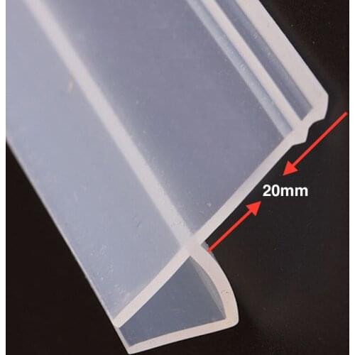 Marketing 6 8 10 12mm Glass Seals Frameless Shower Door Window Balcony Screen Sealing Strip Weatherstrip Draft Stopper 5m Big h