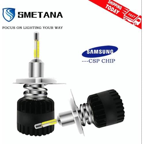 SMETANA A7 with Samsung chips H1 H4 H7 LED H8 H9 H11 9005 9006 D1S D2S D3S D4S 2Pcs Led Car Headlight Led Headlamp 11200LM 6500K
