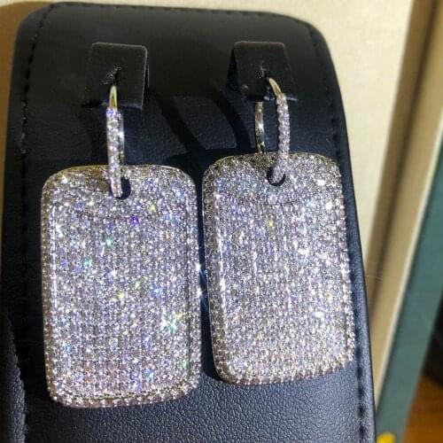 Gorgeous Luxury Dubai Gold Square Drop Earrings for Women Girl Summer beach Party Jewelry Luxury eye-catching 2021