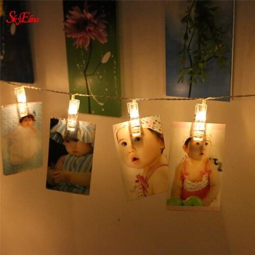 1-10M Photo Wall Clip Decoration Lamps Valentines Day Proposal Birthday Party Christmas Fairy LED String Lights Bedroom Dorm 5