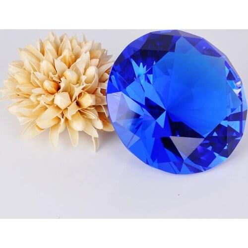 8cm Crystal Glass Cut Diamond figurines miniatures Craft Gift Feng Shui Wedding events For Home Table Decoration accessories