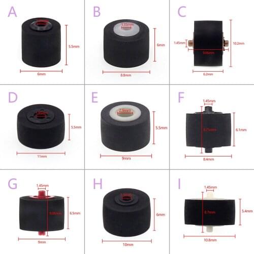 AZGIANT Car Retractor Press Belt Pulley Deck Audio Pressure Recorder Press Belt Pulley Cassette Deck Pinroller Tape