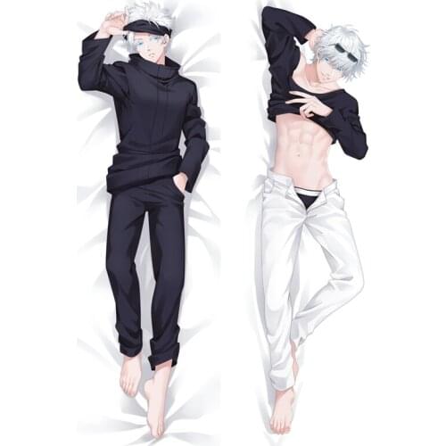 Anime Jujutsu Kaisen Body Pillowcase Gojou Sataru Hugging Pillow Case Home Sofa Decorative Cushion Cover Fans Bedding Gifts