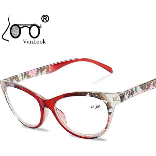 Floral Cats Eye Reading Glasses for Sight Womens Spectacles with Diopters Erkek Gozluk Degree Eyeglasses +1.0 +1.5 2.0 2.5 3.0