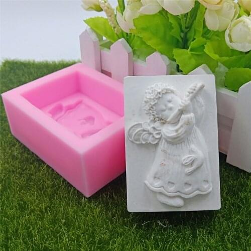 Kids Fluting Design Soap Molds Food Grade Silicone Molds for Bar Soap Making
