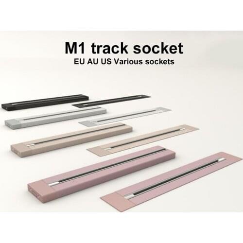 M1 Track Socket 50CM WIFI Smart control Track Wall Socket 3 Colors With switch Electrical Plug Socket Power Outlet 110V-250V