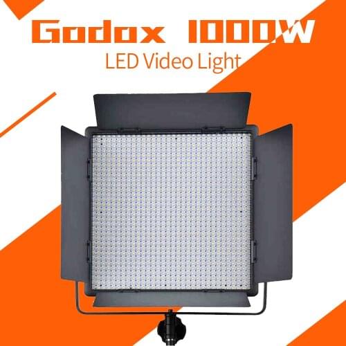 Godox LED1000W LED video light Lamp Panel LED1000W 5600K White Video Light Lighting+ Power cable + Wireless Remote