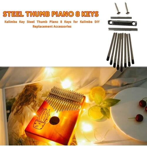 Kalimba Key Steel Thumb Piano 8 Keys for Kalimba DIY Replacement Parts Musical Instrument Accessories
