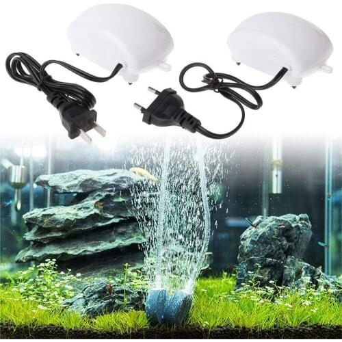 Low Noise Aquarium Oxygen Pumps Silent Fish Tank Air Pump Portable Mini Aquarium Air Compressor for Fish Breeding US/EU Plug