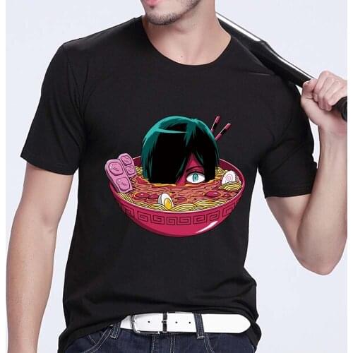 Classic Mens T-shirt Trend Japanese Printing Short-sleeved Shirt Anime Series Casual Fashion O-neck Soft Clothes for Young Men