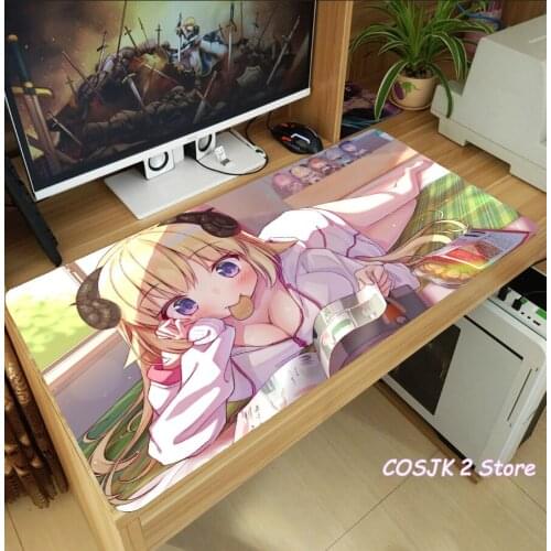 Anime Hololive VTuber Tsunomaki Watame Tokoyami Towa Mouse Pad Thicken Laptop Gaming Mice Mat Table Keyboard Mat Playmat Gift
